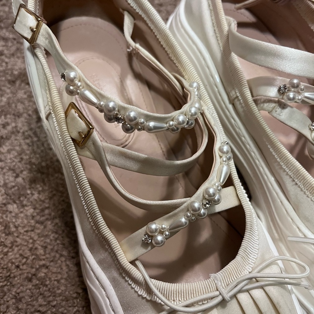 Simone Rocha low trek ballerina embellished sneakers - Picture 6 of 7